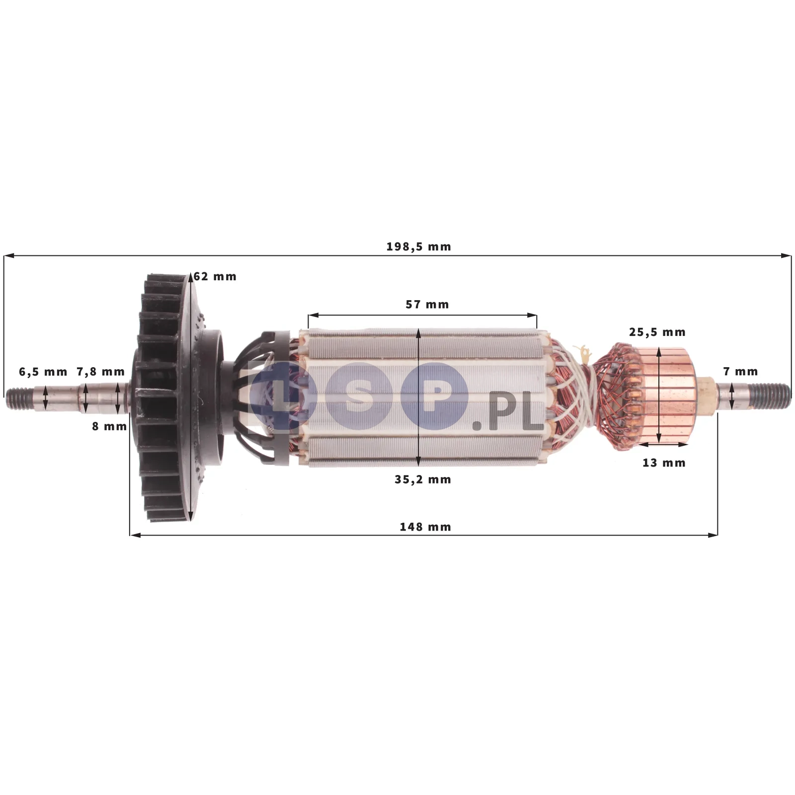 Wirnik do DeWalt D28135 D28136 D28137 D28132C zestaw