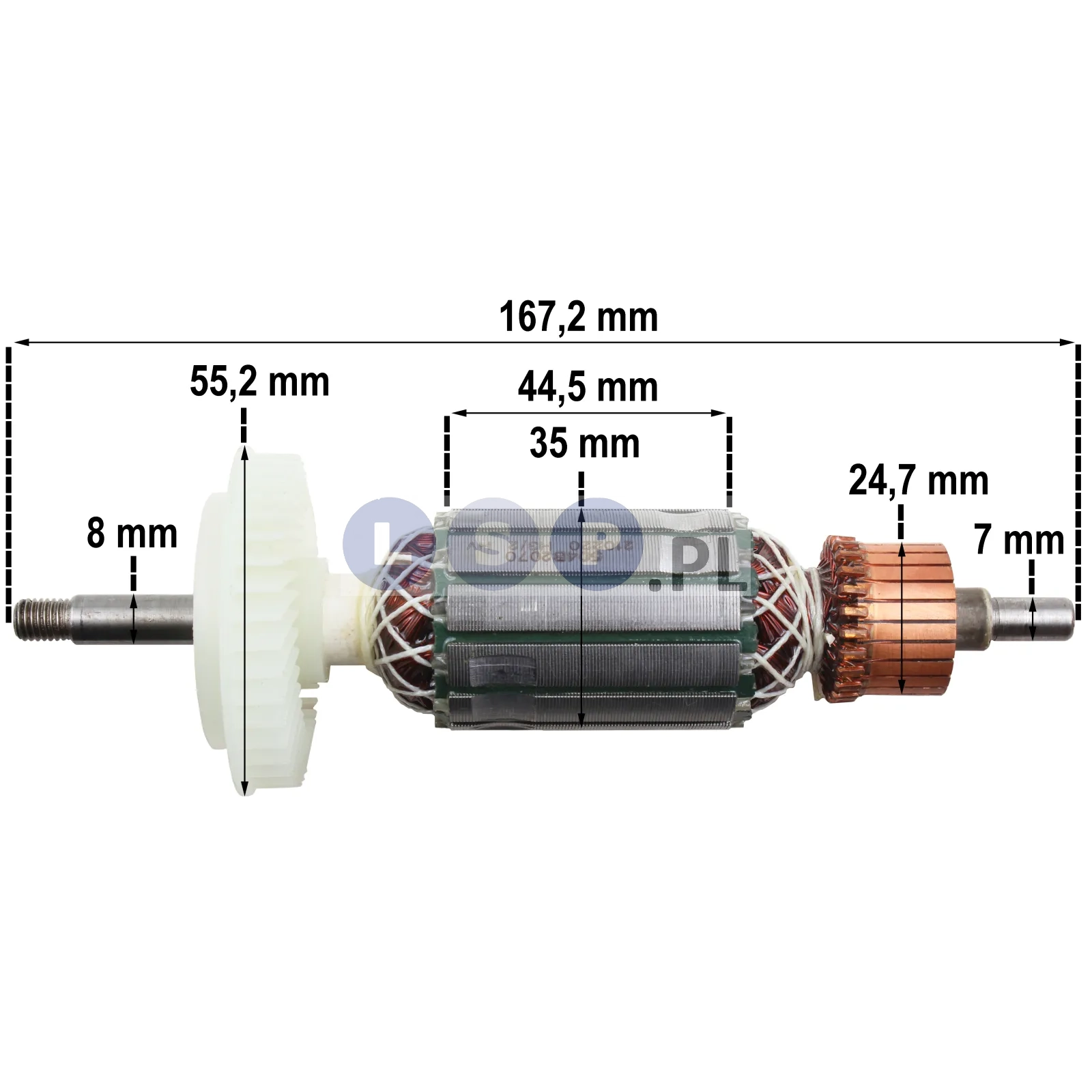 WIRNIK DO BOSCH GWS 11-125 CI CIE CIH 1 604 010 A21 zestaw