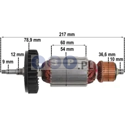 Wirnik do MAKITA GA9040R GA9040 GA7040 szczotki łożyska