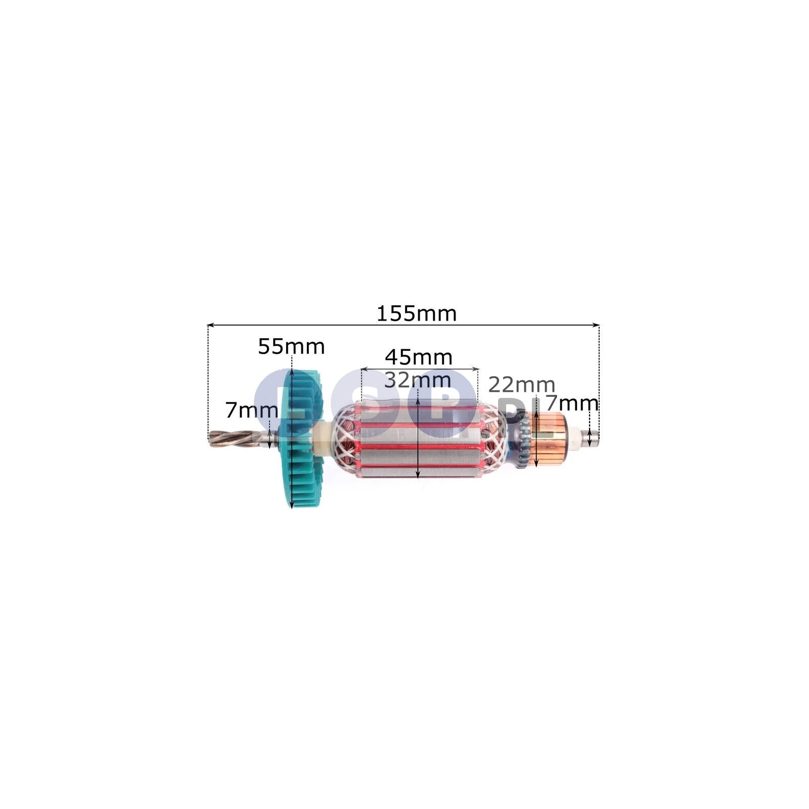 Wirnik do wiertarki MAKITA HP1620 H1621 HP1640 szczotki łożyska