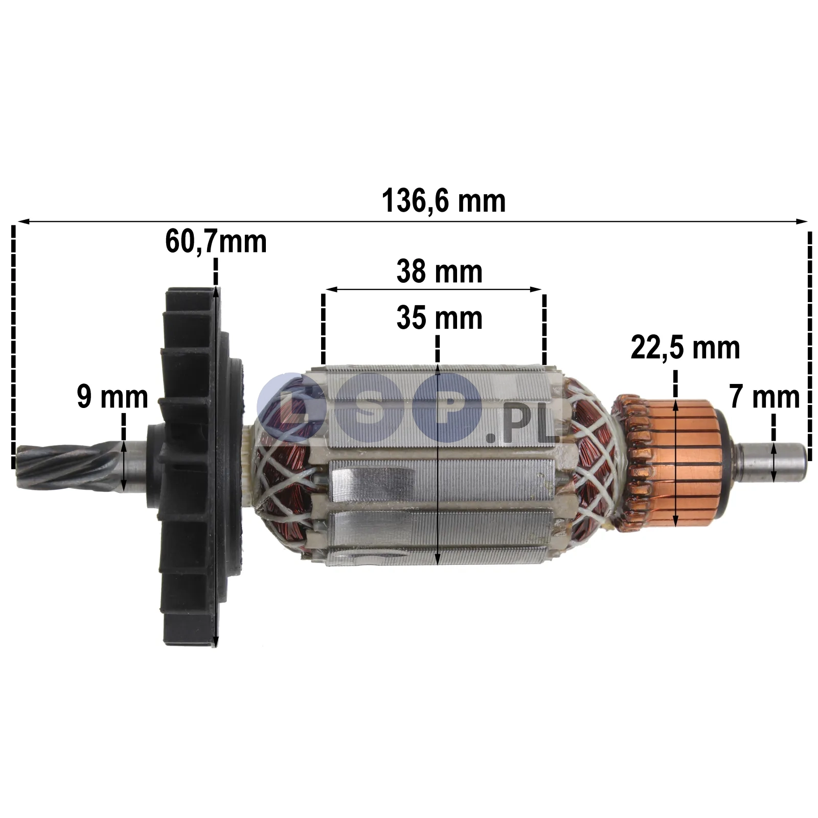 Wirnik do wiertarki BOSCH GBH 2-28F 2-28 DV 2-28 DFV komplet