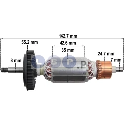 Wirnik do szlifierki BOSCH GWS 10-125 C CE GWS 1000 PWS 10 HILTI AG ZESTAW