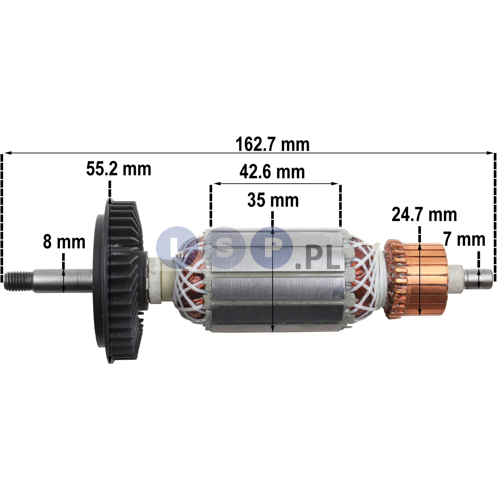 Wirnik do szlifierki BOSCH GWS 10-125 C CE GWS 1000 PWS 10 HILTI AG ZESTAW