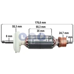 Wirnik do szlifierki BOSCH GWS 14-125 C CE PWS 13-125 CE zestaw