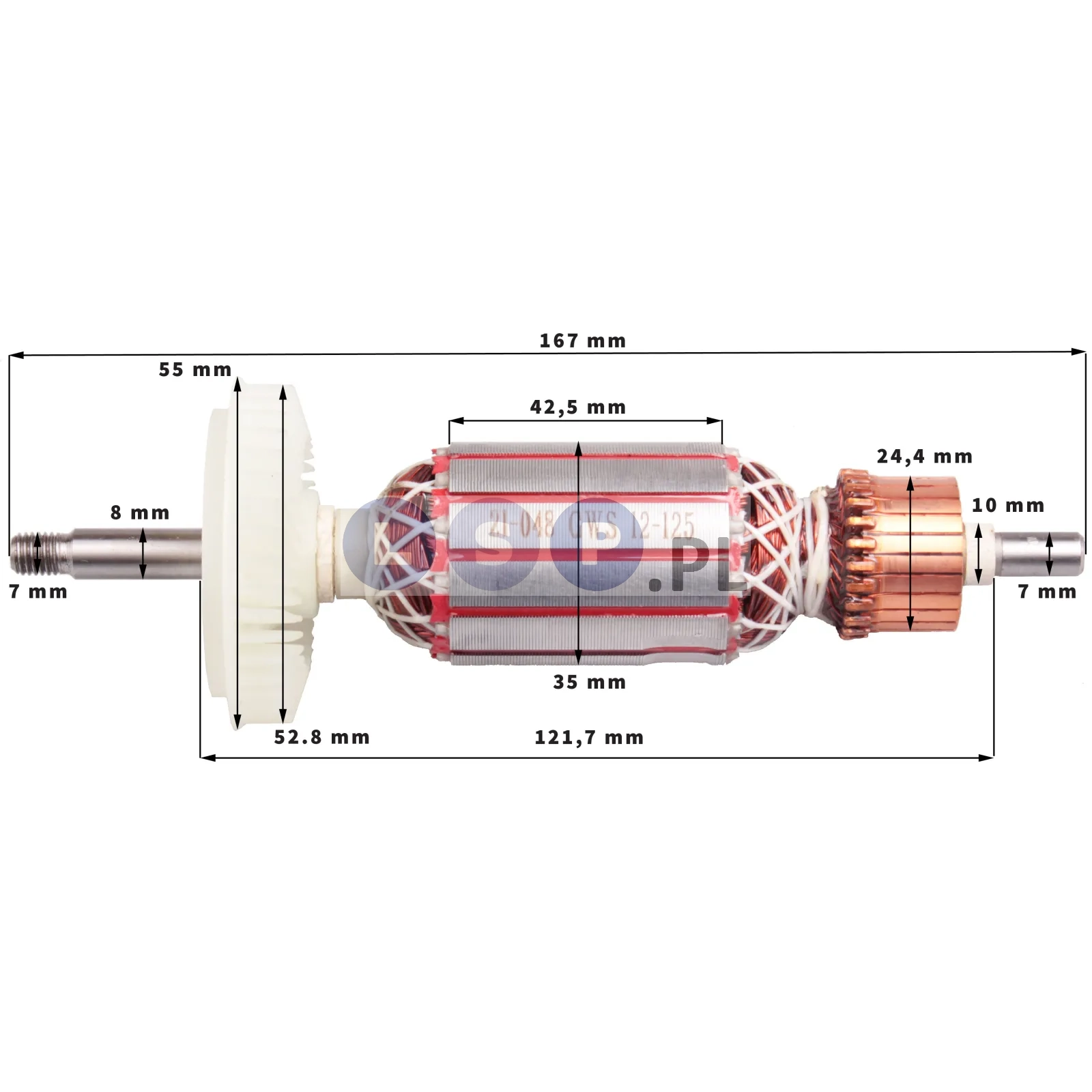 Wirnik szlifierki DO BOSCH GWS12-125 CI CIE GWS13-125 CI CIE zestaw