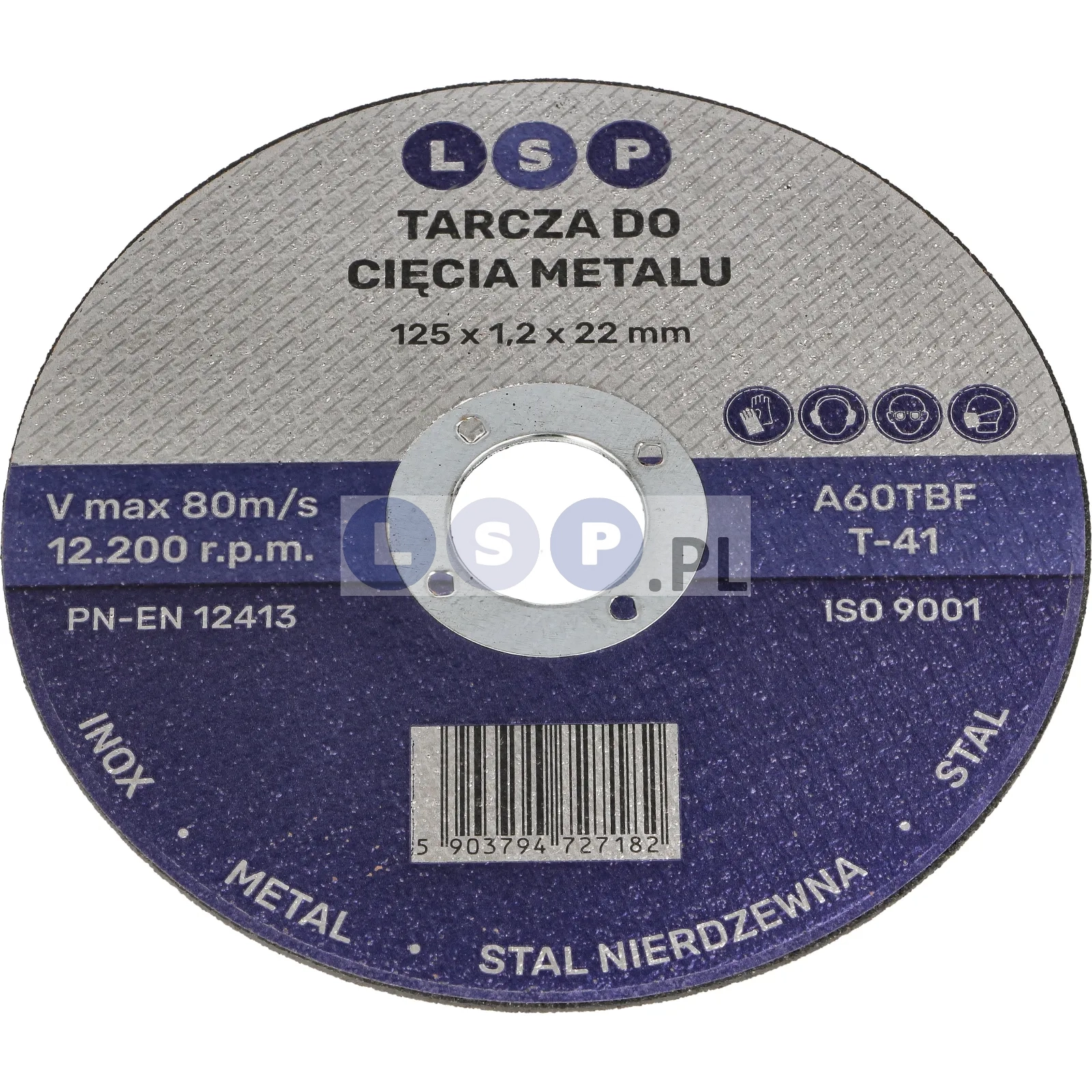 Tarcza do cięcia metalu 125 INOX STALI NIERDZEWNEJ INOX