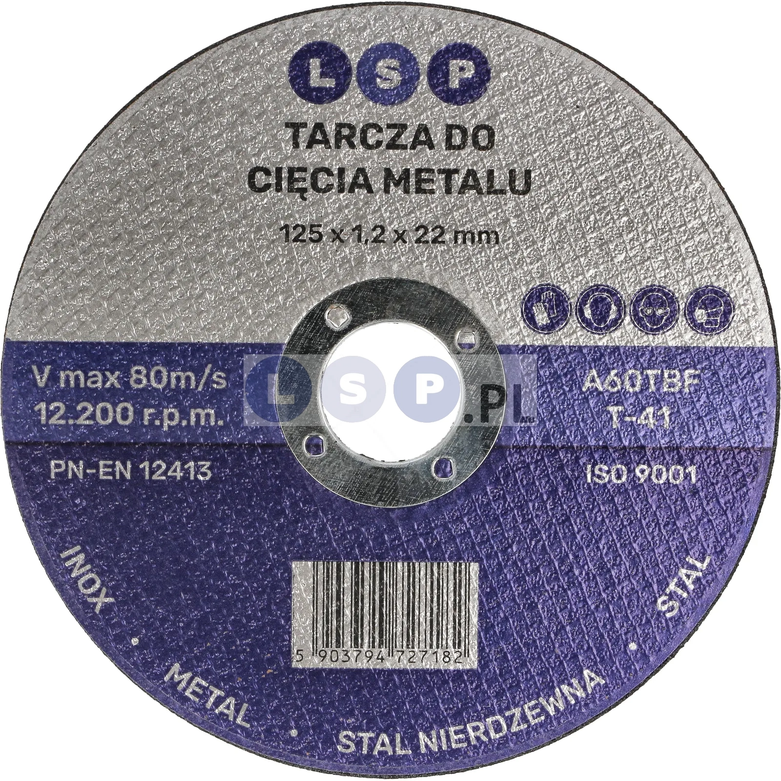 Tarcza do cięcia metalu 125 INOX STALI NIERDZEWNEJ INOX