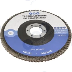 Tarcza listkowa 125 P80 ścierna lamelkowa do szlifowania DREWNO METAL STAL 10 szt