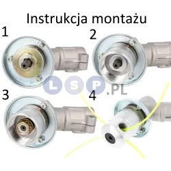 Głowica do kosy spalinowej aluminiowa do kosy pająk