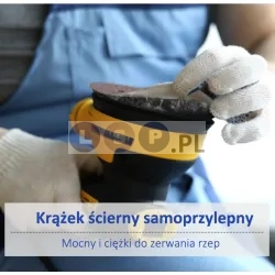 PAPIER ŚCIERNY 125 KRĄŻKI SAMOPRZYLEPNE NA RZEP DO SZLIFIERKI P120 X10