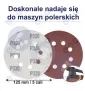 Papier ścierny na rzep do szlifierki oscylacyjnej 125 MM P320 10 szt.