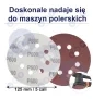 Papier ścierny na rzep do szlifierki oscylacyjnej 125 MM P600 10 szt.