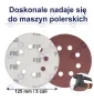 Papier ścierny na rzep do szlifierki oscylacyjnej 125 MM P80 10 szt.