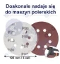 Papier ścierny na rzep do szlifierki oscylacyjnej 125 MM P180 50 szt.