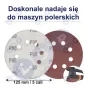 Papier ścierny na rzep do szlifierki oscylacyjnej 125 MM P80 50 szt.