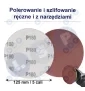 Papier ścierny krążki na rzep 125 mm do szlifierki kątowej P180 10szt.