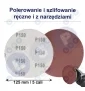 Papier ścierny krążki na rzep 125 mm do szlifierki kątowej P150 10szt.