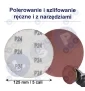 Papier ścierny krążki na rzep 125 mm do szlifierki kątowej P24 50szt.