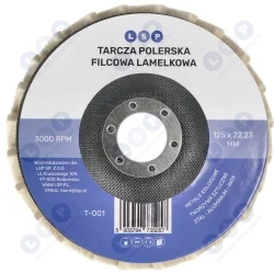 Tarcza do szlifierki polerska na szlifierkę lamelka filcowa FILC 125 MM