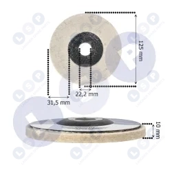 Tarcza do szlifierki polerska filcowa na szlifierkę lamelka filc 125 MM