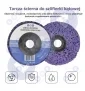Tarcza ścierna włosy murzyna 125mm do czyszczenia rdzy inox stali