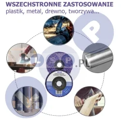 Włosy murzyna 125 tarcza ścierna do usuwania rdzy INOX METAL włóknina