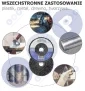 Włosy murzyna tarcza 125 do usuwania rdzy czyszczenia stali metalu