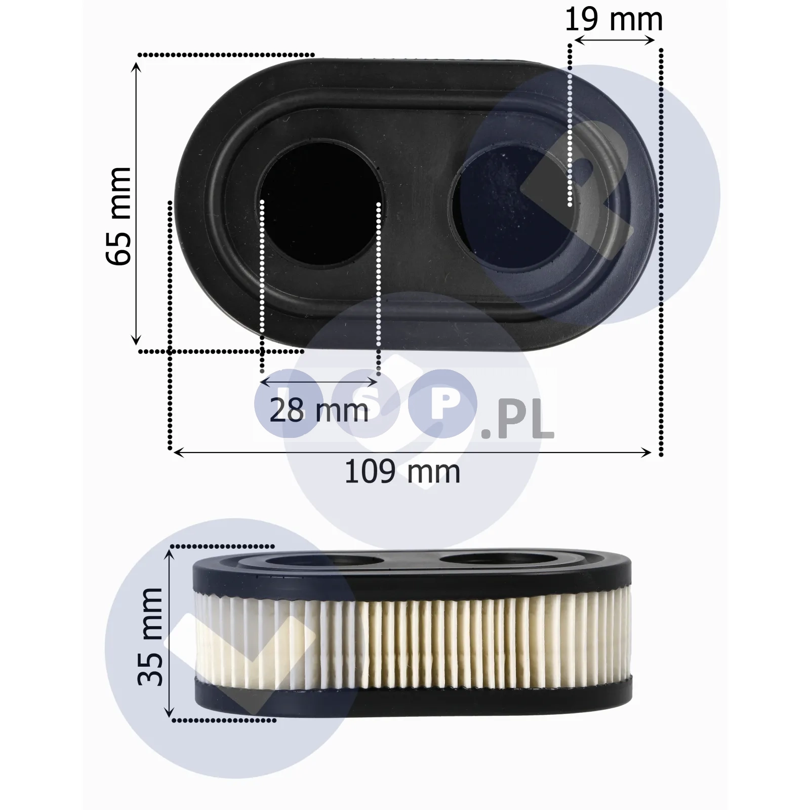 Filtr powietrza do kosiarki BRIGGS STRATTON 550E 550EX 625E 593260 798452