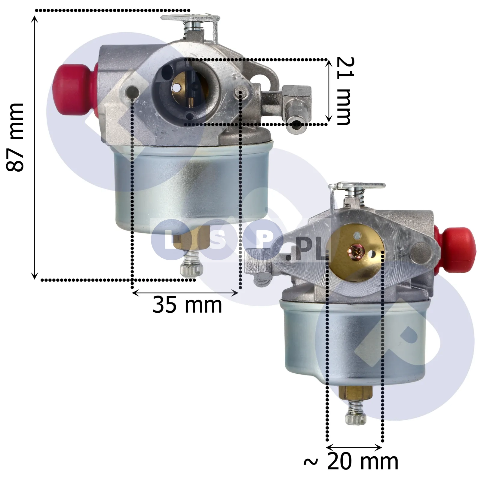 Gaźnik do kosiarki TECUMSEH LAV 30 35 40 50 632795A ECV TVS TVX