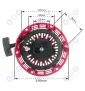 STARTER SZARPAK ROZRUSZNIK HONDA GX200 GX160 168F 176mm