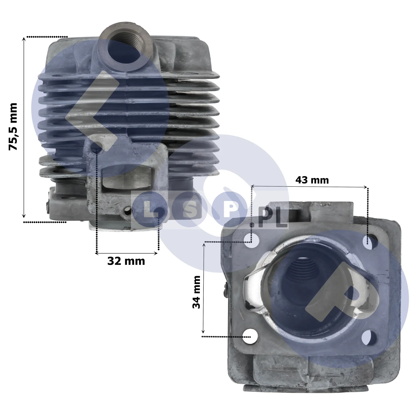 Cylinder do kosy podkaszarki kosiarki spalinowej NAC 34 MM CG26 BC260