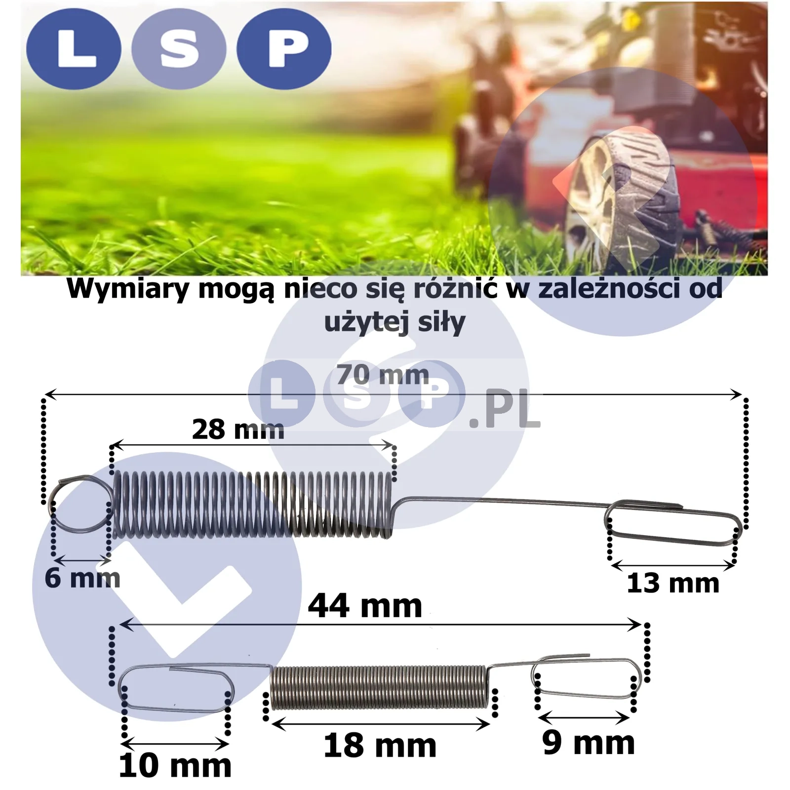 SPRĘŻYNA REGULATORA OBROTÓW BRIGGS STRATTON ZESTAW SPRĘŻYN DO KOSIARKI