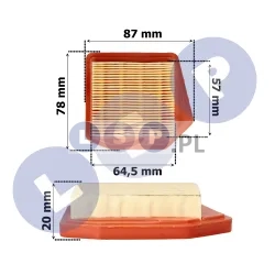 Filtr powietrza STIHL, kosy FS240, 260, 310, 410, 460 4147-141-0300