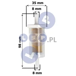 FILTR PALIWA DO KOSIARKI TRAKTORKA BRIGGS 691035