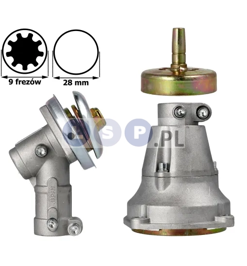 Przekładnia do kosy spalinowej kosz sprzęgła + kielich 28MM 9F
