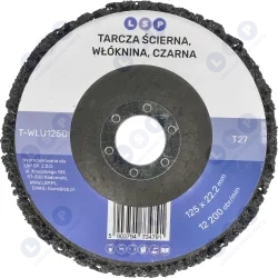 Włosy Murzyna 125 Tarcza Ścierna Do Usuwania Rdzy INOX METAL 3 SZT