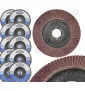 Tarcze listkowe 125 lamelki do szlifowania drewna metalu P40-P120 zestaw
