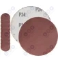 Papier ścierny krążki na rzep 125 mm do szlifierki kątowej P24 10szt.