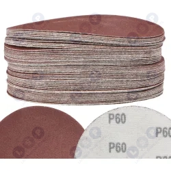PAPIER ŚCIERNY 125 KRĄŻKI SAMOPRZYLEPNE NA RZEP DO SZLIFIERKI P60 X50