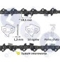 Łańcuch do piły Stihl 35 cm 3/8 ms 170 ms 180 ms 230 ms 250 50 ogniw