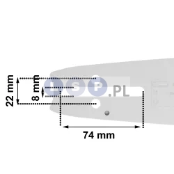 Prowadnica łańcuch do piły 38CM .325 1.5 HUSQVARNA NAC PARTNER