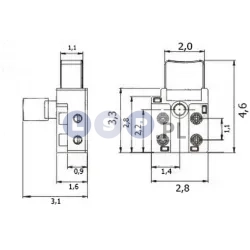 Wyłącznik do pilarki Celma FA2-8/1 , 8A 250V