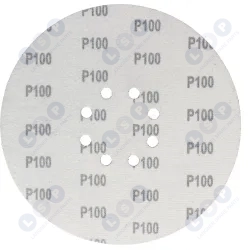 Papier ścierny krążek na rzep do żyrafy gipsu 225 mm GR100 z otworami