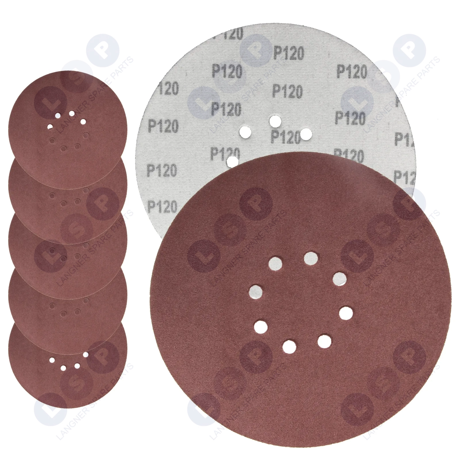 Papier ścierny krążek na rzep do żyrafy gipsu 225 mm GR120 z otworami