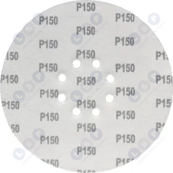 Papier ścierny krążek na rzep do żyrafy gipsu 225 mm GR150 z otworami