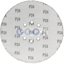 Papier ścierny krążek na rzep do żyrafy gipsu 225 mm GR24 z otworami