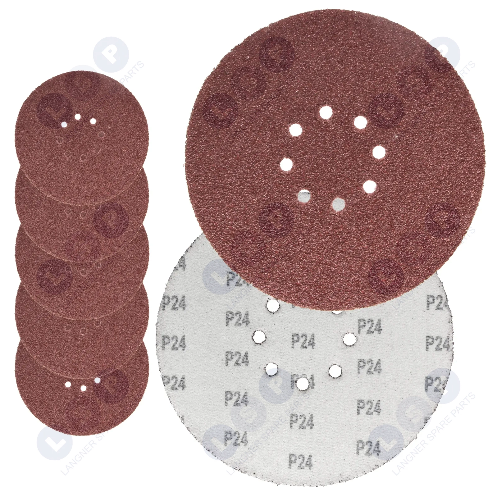 Papier ścierny krążek na rzep do żyrafy gipsu 225 mm GR24 z otworami