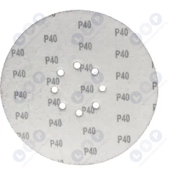 Papier ścierny krążek na rzep do żyrafy gipsu 225 mm GR40 z otworami