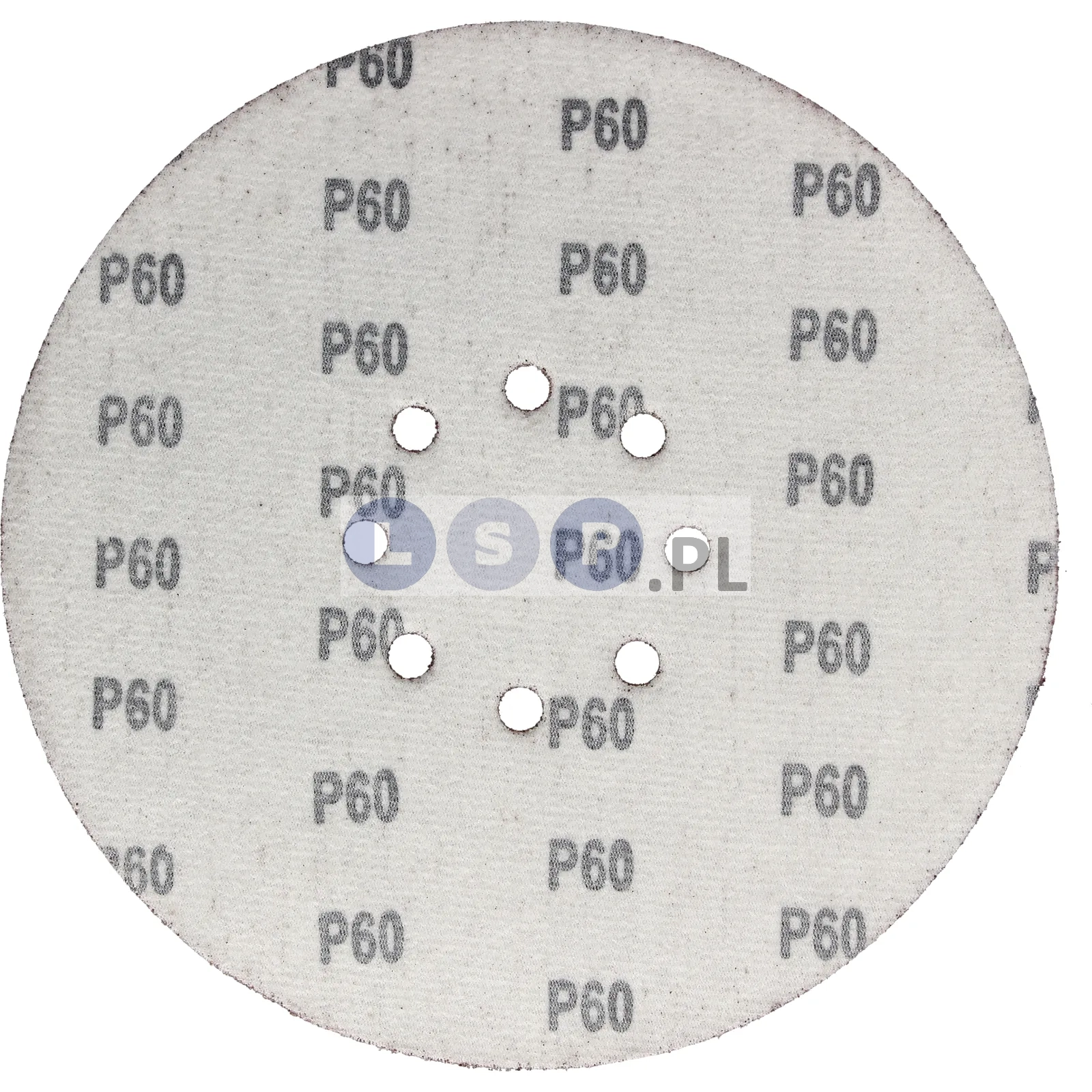 P60 OTWORY KRĄŻKI ŚCIERNE 225 NA RZEP 5SZT-1KPL