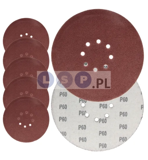 P60 OTWORY KRĄŻKI ŚCIERNE 225 NA RZEP 5SZT-1KPL
